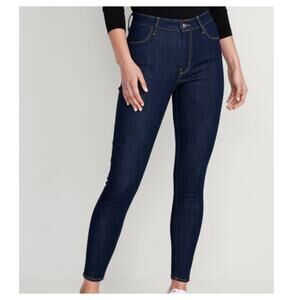 Old Navy High-Rise Super Skinny Jeans Blue Dark Wash Women's Size 2